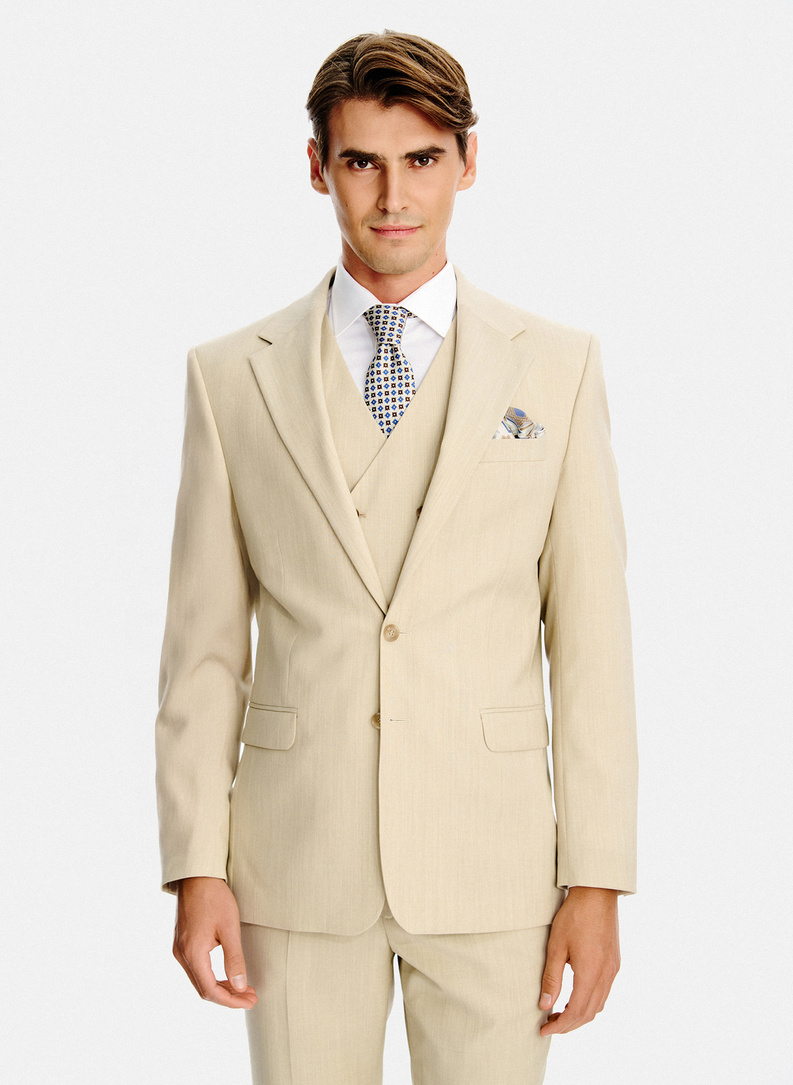 Vyriškas smėlio spalvos švarkas