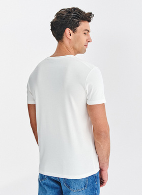 Nebalintos drobės vyriški T marškinėliai