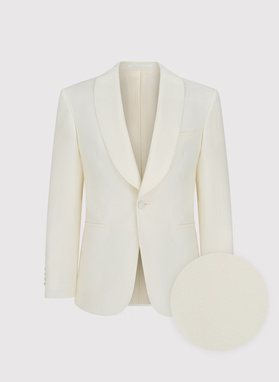 Šviesios smėlio spalvos smokingo švarkas