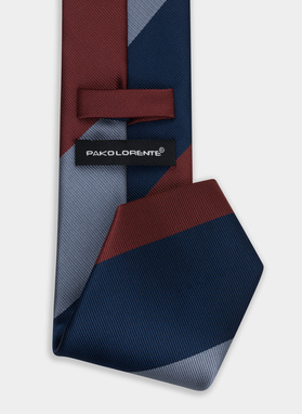 Tamsiai mėlynas vyriškas kaklaraištis P22SF-KX-001-G-0