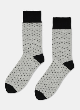 Pilkai juodų vyriškų kojinių komplektas
