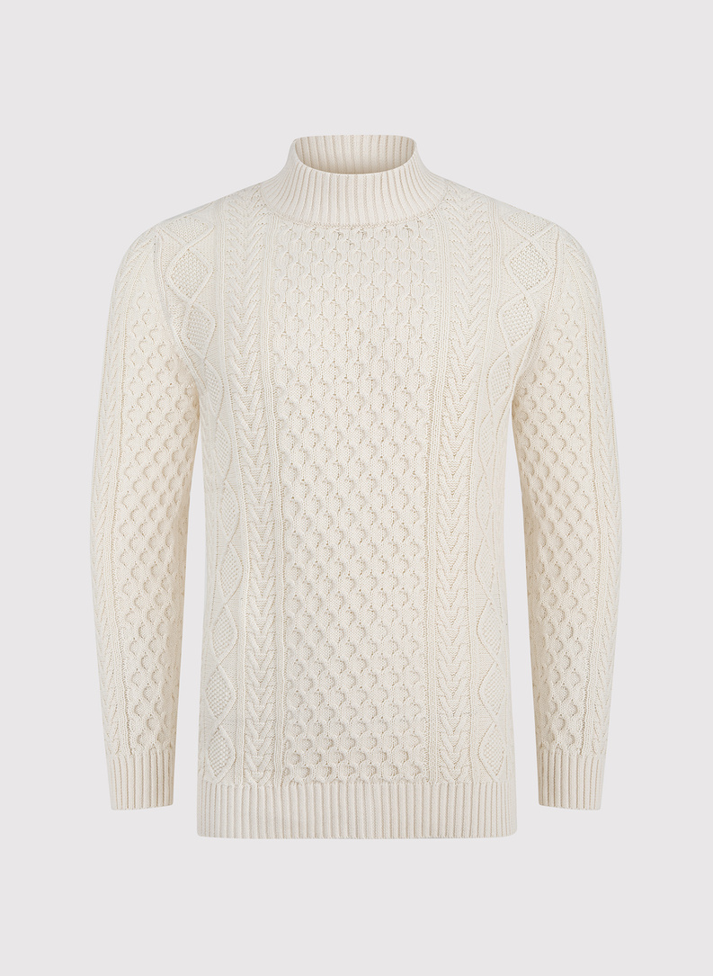 Smėlinis vyriškas megztinis