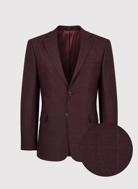 Vyšninis kostiuminis švarkas subtiliais langais