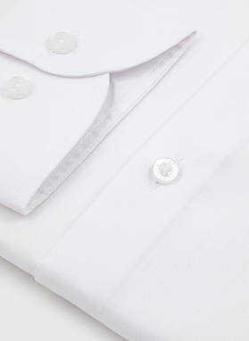 Balti vyriški marškiniai ilgomis rankovėmis