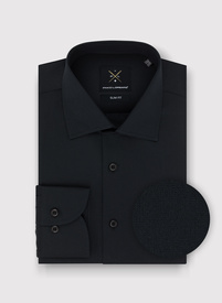 Medvilniniai juodi vyriški marškiniai