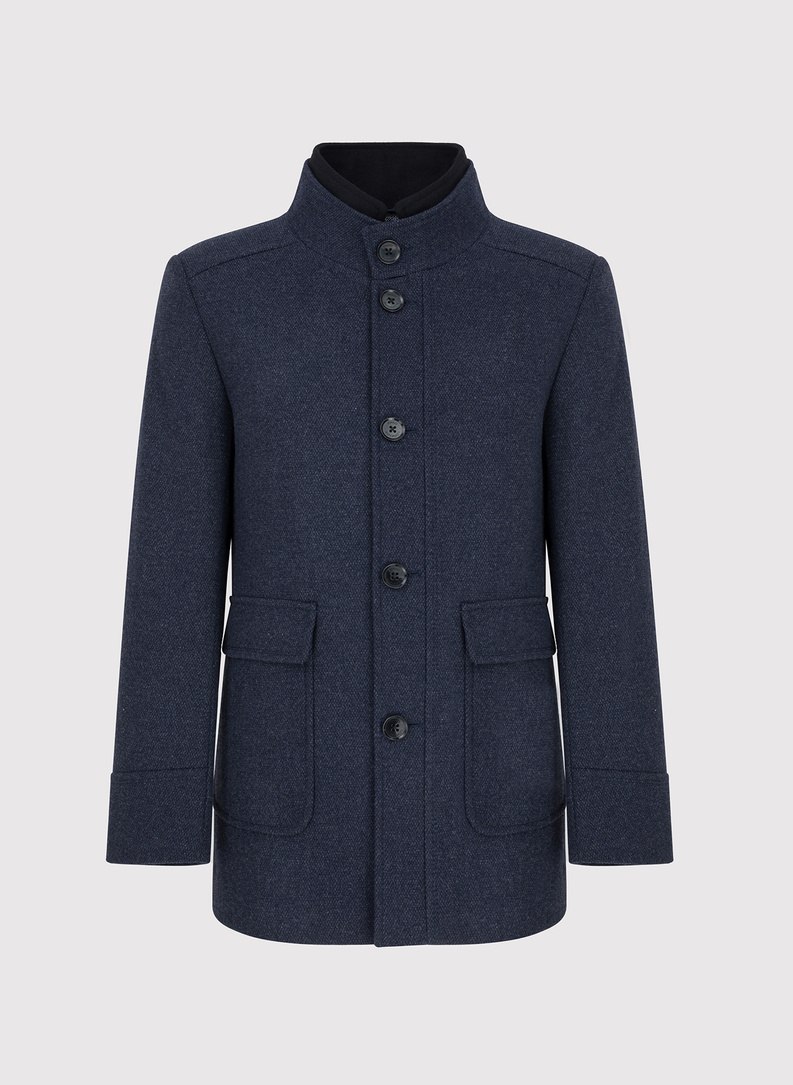 Tamsiai mėlynas vyriškas lietpaltis