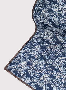 Dvipusė vyriška kišeninė nosinaitė peislio raštu