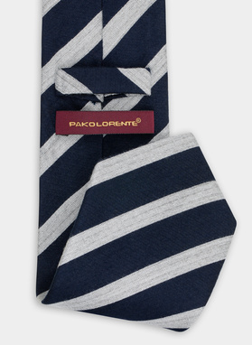 Tamsiai mėlynas vyriškas kaklaraištis P21WP-KX-266-G-0