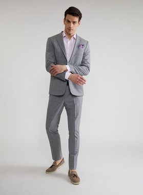 Pilkas kostiuminis švarkas P22SF-3G-009-S-S