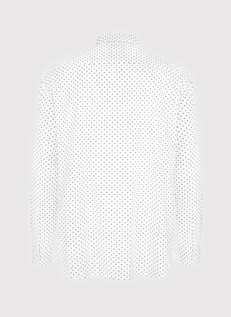 „Regular Fit“ kirpimo vyriški marškiniai smulkiu raštu