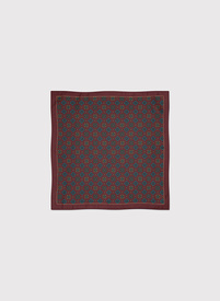 Raštuota ruda vyriška kišeninė nosinaitė