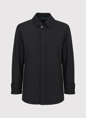 Juodas demisezoninis vyriškas lietpaltis