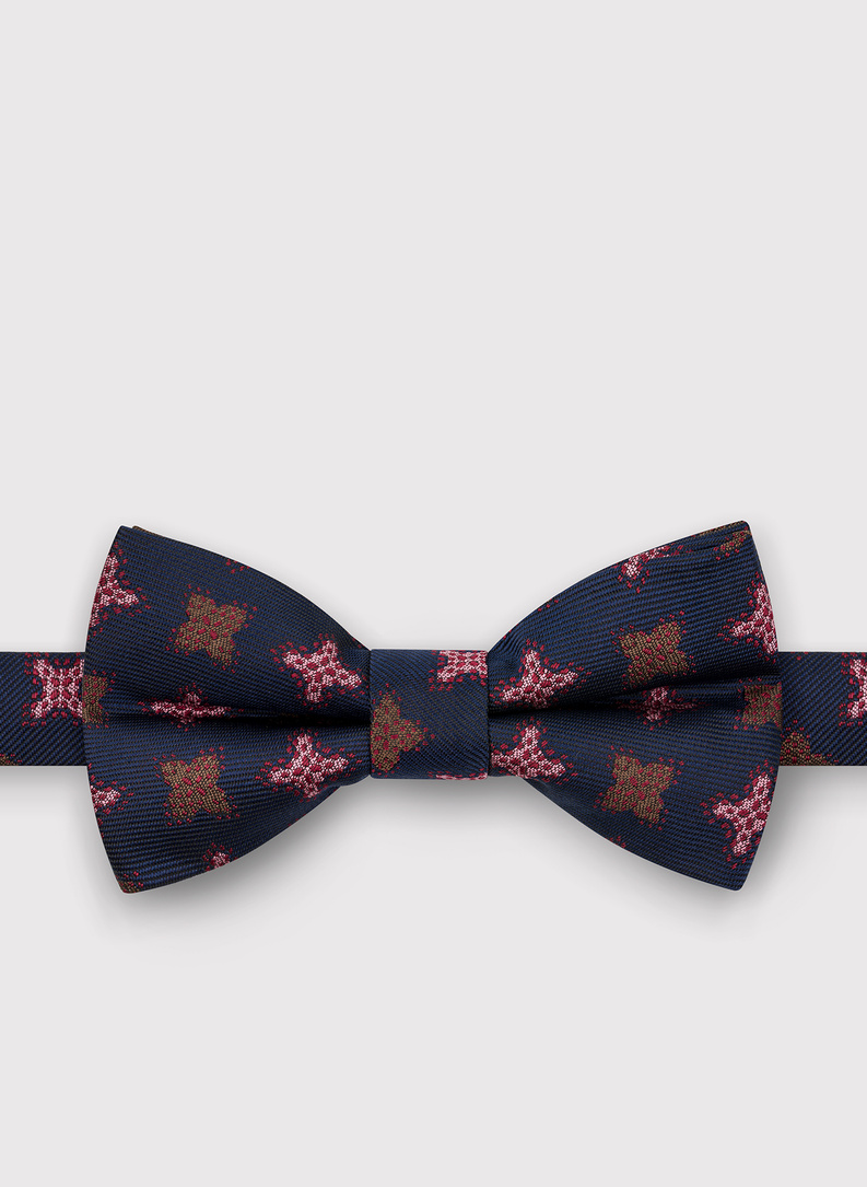 Tamsiai mėlyna raštuotas vyriška peteliškė