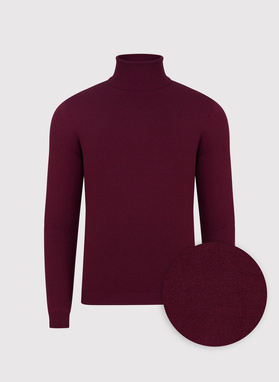 Tamsiai raudonos spalvos vyriškas golfas