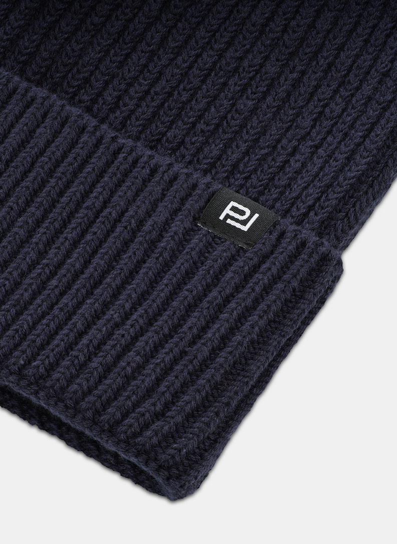 Tamsiai mėlyna medvilninė vyriška kepurė