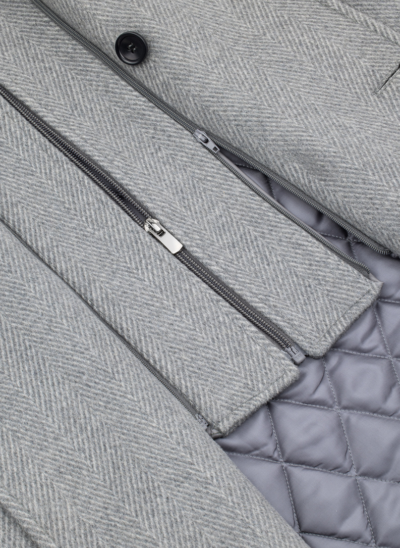 Vilnonis dvieilis vyriškas lietpaltis