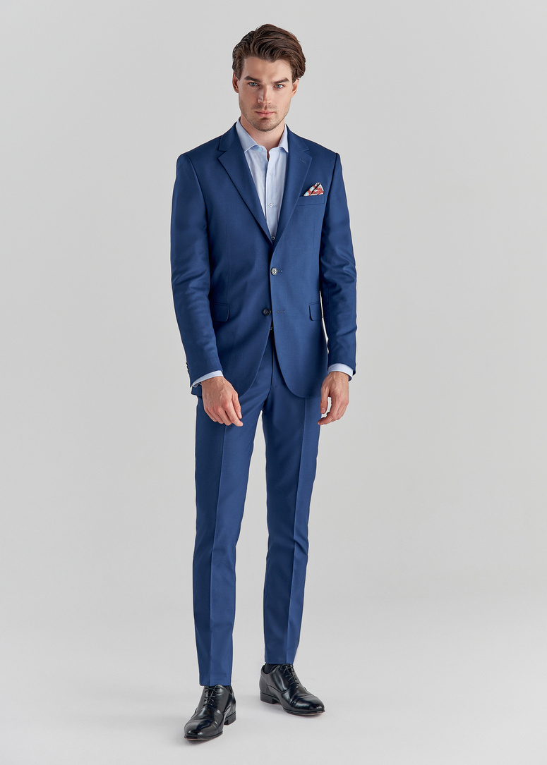 Tamsiai mėlynas kostiuminis švarkas P22SF-3G-019-G-S