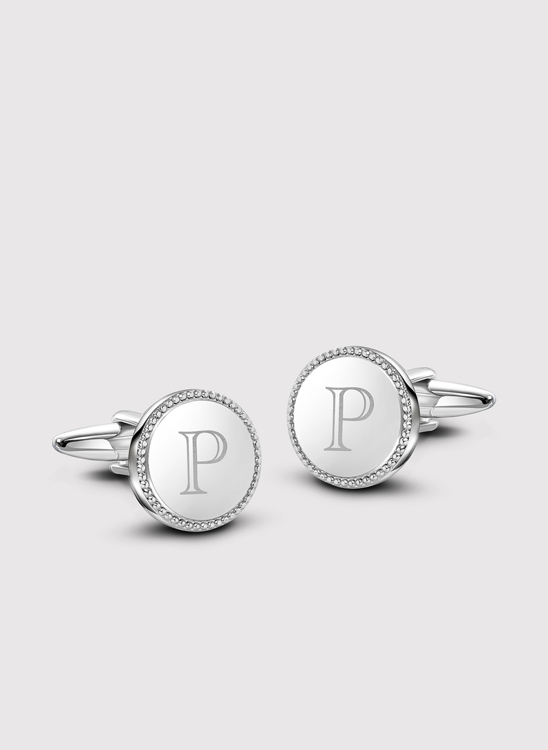 Sidabrinės rankogalių sąsagos