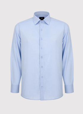 Elegantiški žydri vyriški marškiniai