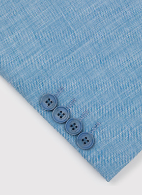 Mėlynas vyriškas kostiuminis švarkas