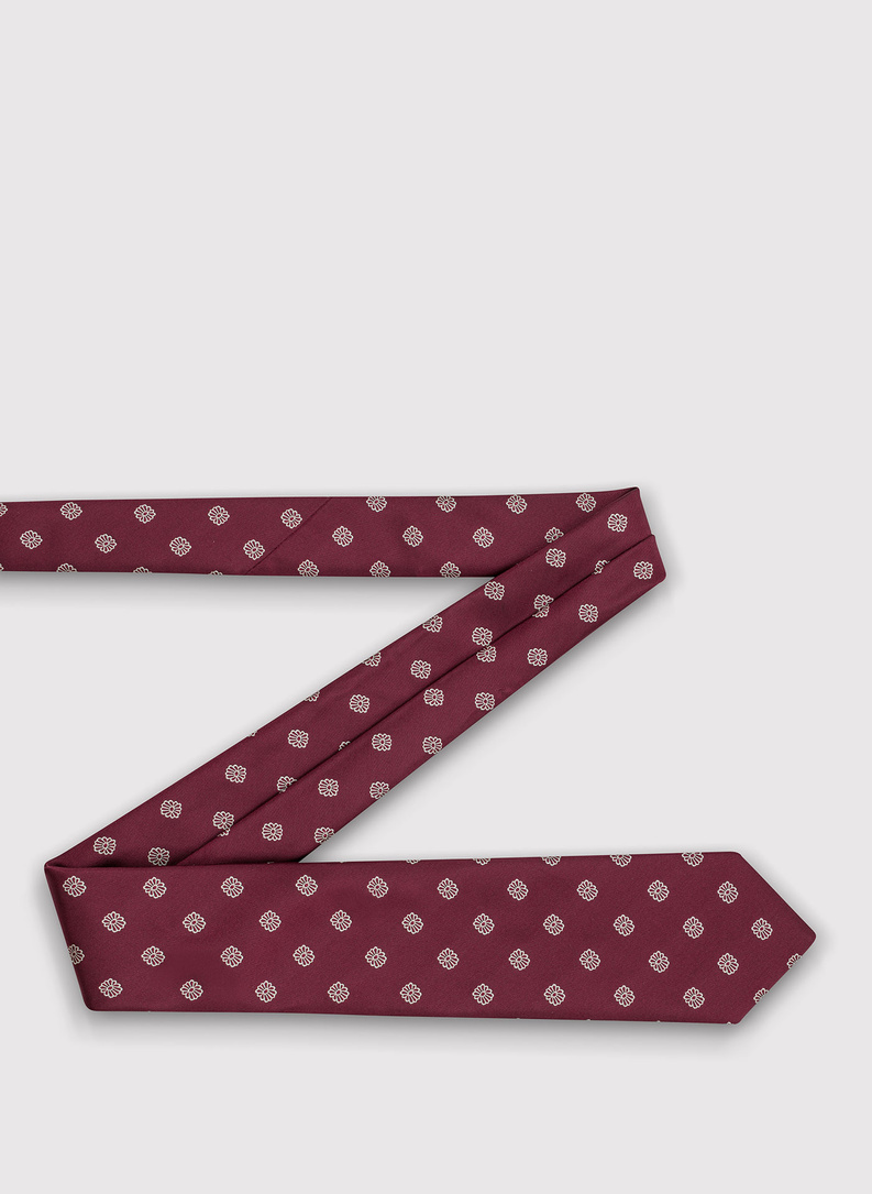 Vyšninis gėlėtas vyriškas kaklaraištis