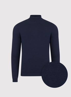 Tamsiai mėlynos spalvos vyriškas pusgolfis