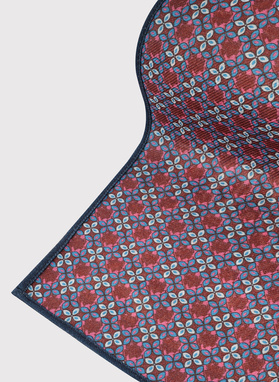 Dvipusė vyriška kišeninė nosinaitė peislio raštu