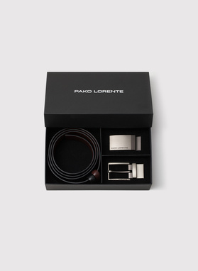 Dvipusis odinis diržas su matine sagtimi