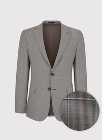 Bronzinių tonų languotas vyriškos kostiuminis švarkas