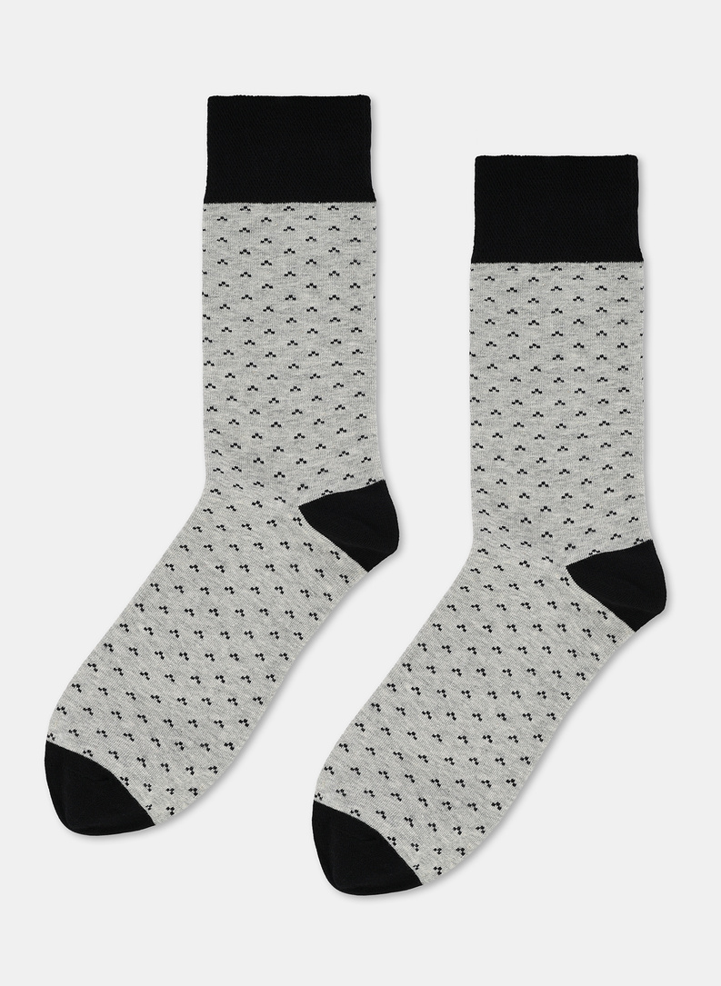 Pilkai juodų vyriškų kojinių komplektas