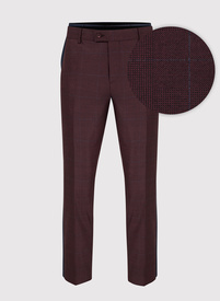 Vyšninės kostiuminės kelnės subtiliais langais