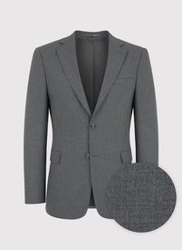 Pilkas kostiuminis švarkas be raštų