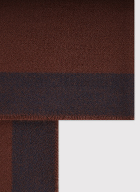 Rudas šalikas su apvadu