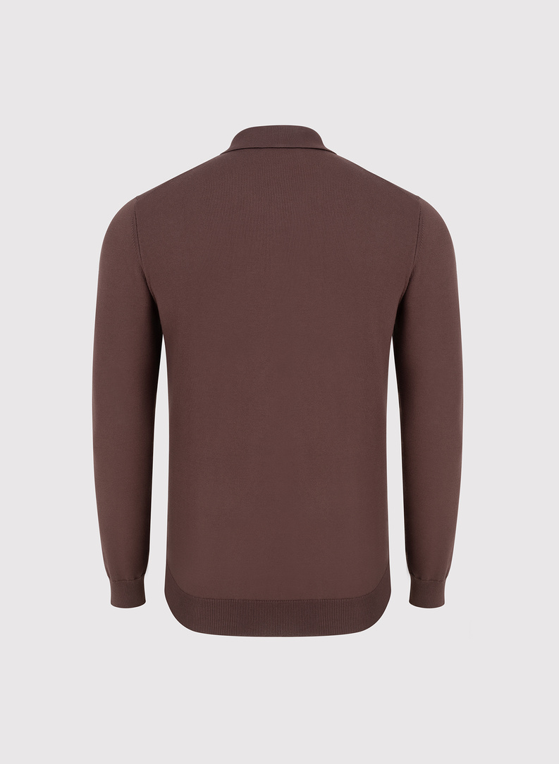 Rudas polo megztinis