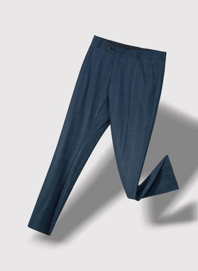 Tamsiai mėlynos kostiuminės kelnės P21WF-6G-077-G-S