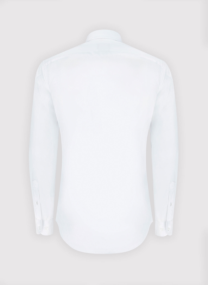 Elegantiški balti vyriški marškiniai