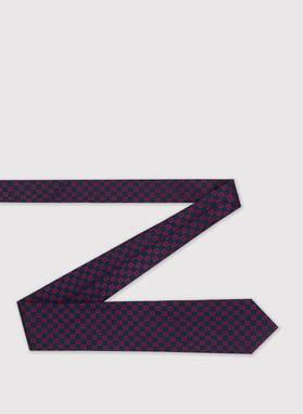 Šilkinis tamsiai mėlynas kaklaraištis