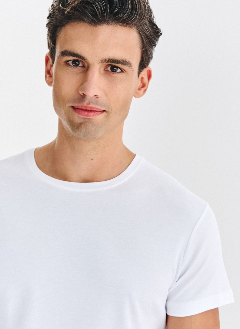 Balti vyriški T marškinėliai