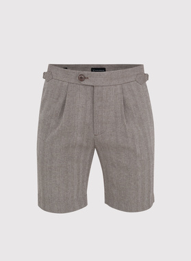 Bronzos spalvos melanžiniai vyriški šortai