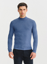 Mėlynos spalvos vyriškas pusgolfis