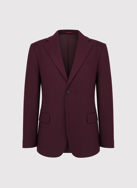 Tamsiai raudonas kostiuminis švarkas